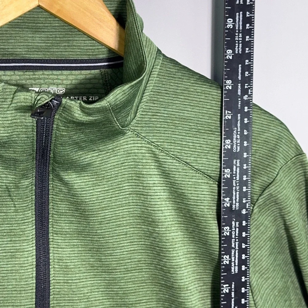 Vineyard Vines Sankaty‎ Quarter Zip Mens Size Large OTG Performance Green